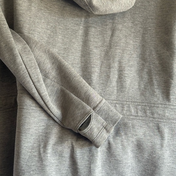 Nike Gray Hoodie W/Zip Up, Athletic, Casual, Minimalist, Soft, Streetwear - Picture 8 of 9